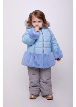 Cvetko блакитна зимова куртка для дівчинки Мелісса